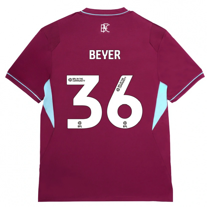 Danxen Women Jordan Beyer #36 Burgundy Green Home Jersey 2026/27 T-Shirt