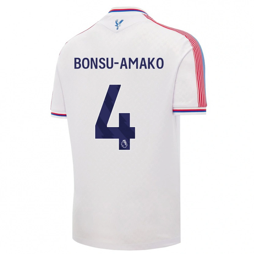 Danxen Women Sebastian Bonsu-Amako #4 White Red Blue Home Jersey 2026/27 T-Shirt