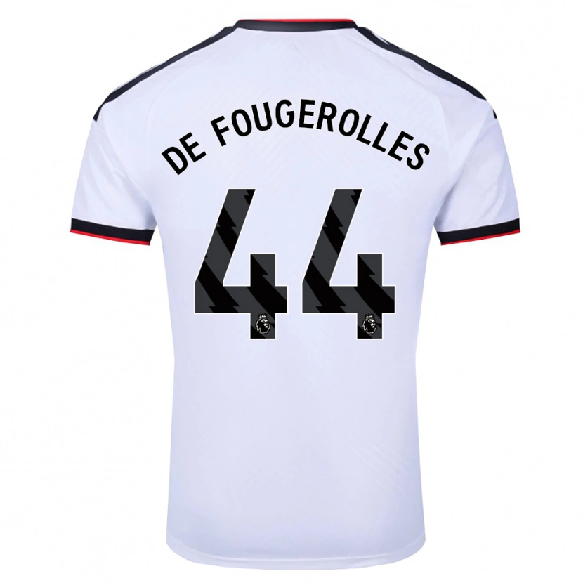 Danxen Women Luc De Fougerolles #44 White Black Red Home Jersey 2026/27 T-Shirt