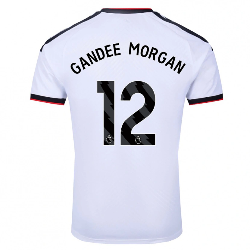 Danxen Women Stella Gandee Morgan #12 White Black Red Home Jersey 2026/27 T-Shirt