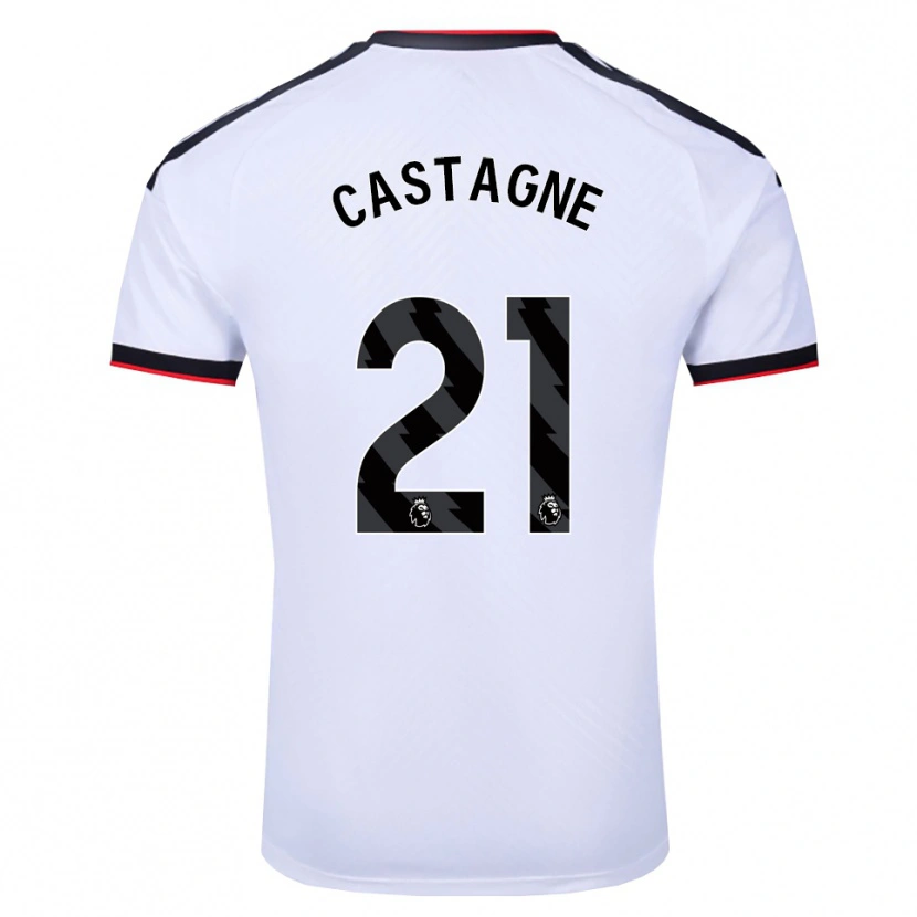 Danxen Women Timothy Castagne #21 White Black Red Home Jersey 2026/27 T-Shirt
