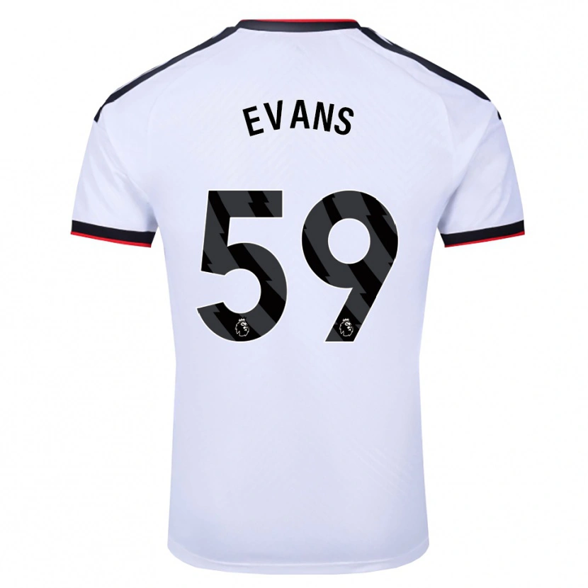 Danxen Women Aidan Evans #59 White Black Red Home Jersey 2026/27 T-Shirt