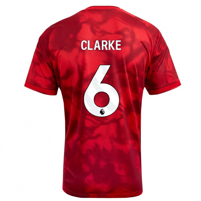 Danxen Women Kristian Clarke #6 Crimson White Home Jersey 2026/27 T-Shirt