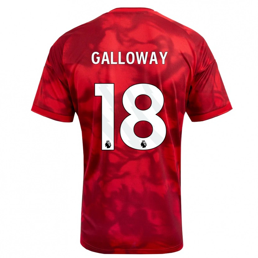 Danxen Women Bridget Galloway #18 Crimson White Home Jersey 2026/27 T-Shirt