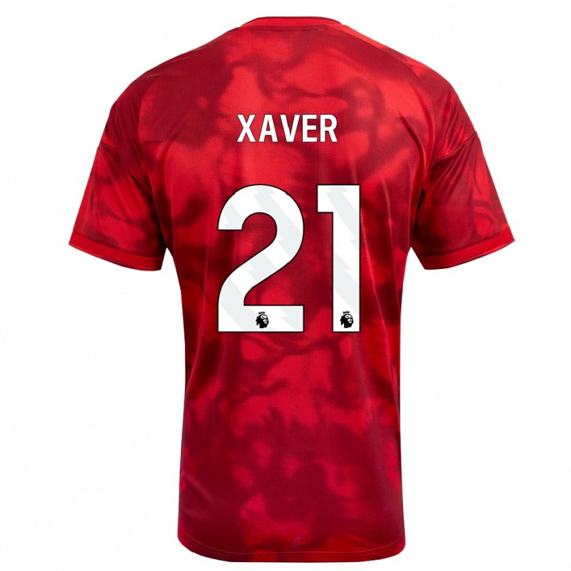 Danxen Women Xaver Schlager #21 Crimson White Home Jersey 2026/27 T-Shirt