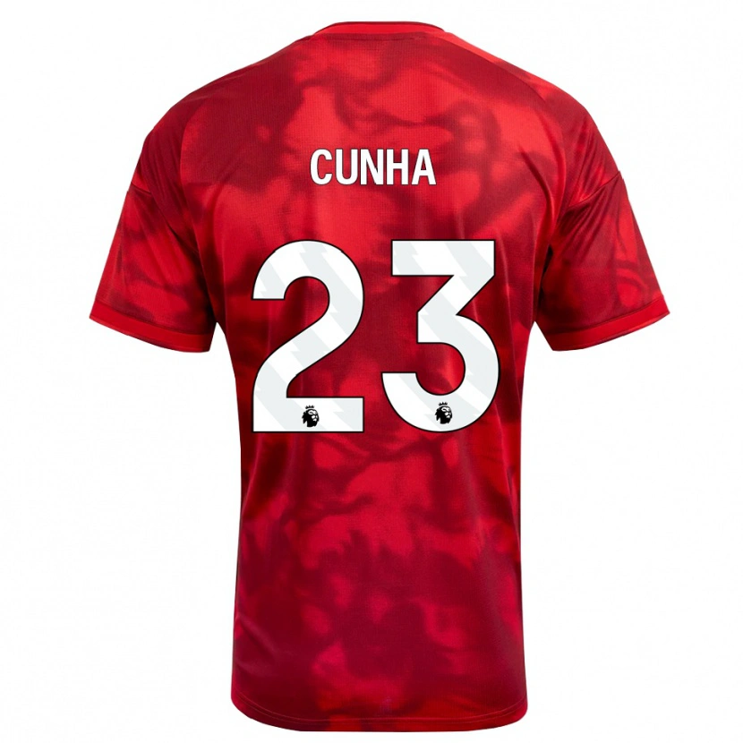 Danxen Women Jair Cunha #23 Crimson White Home Jersey 2026/27 T-Shirt