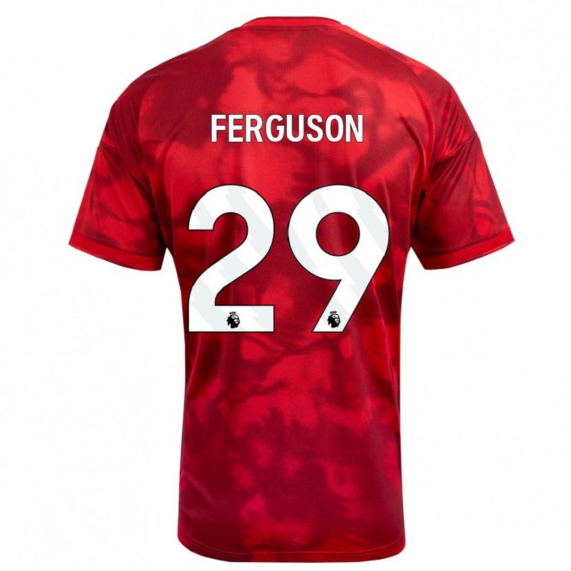 Danxen Women Georgie Ferguson #29 Crimson White Home Jersey 2026/27 T-Shirt