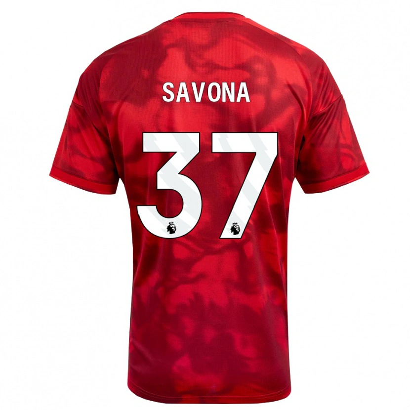 Danxen Women Nicolò Savona #37 Crimson White Home Jersey 2026/27 T-Shirt