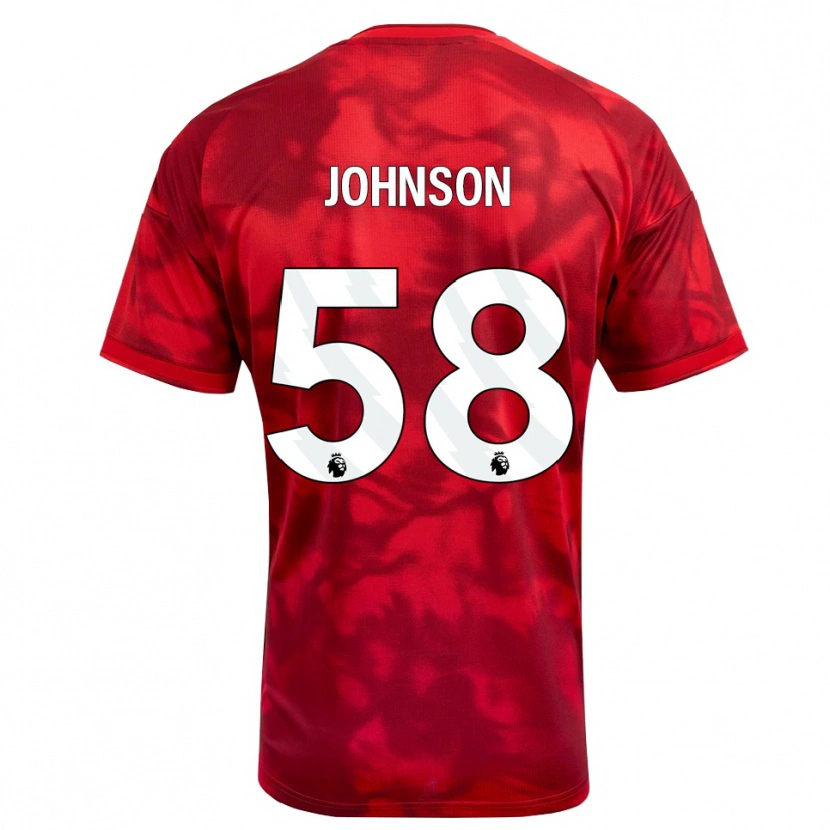 Danxen Women Pharrell Johnson #58 Crimson White Home Jersey 2026/27 T-Shirt