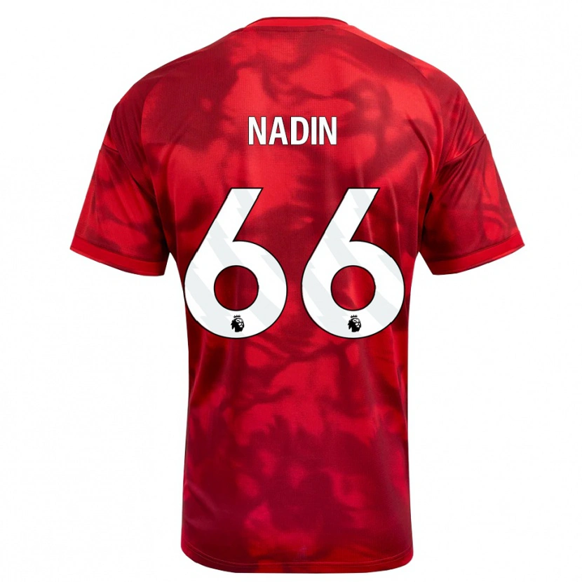 Danxen Women Jack Nadin #66 Crimson White Home Jersey 2026/27 T-Shirt