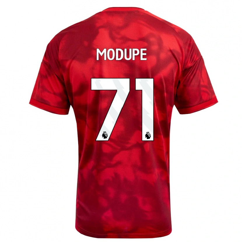 Danxen Women David Modupe #71 Crimson White Home Jersey 2026/27 T-Shirt