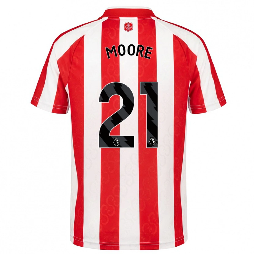 Danxen Women Simon Moore #21 Red White Black Home Jersey 2026/27 T-Shirt