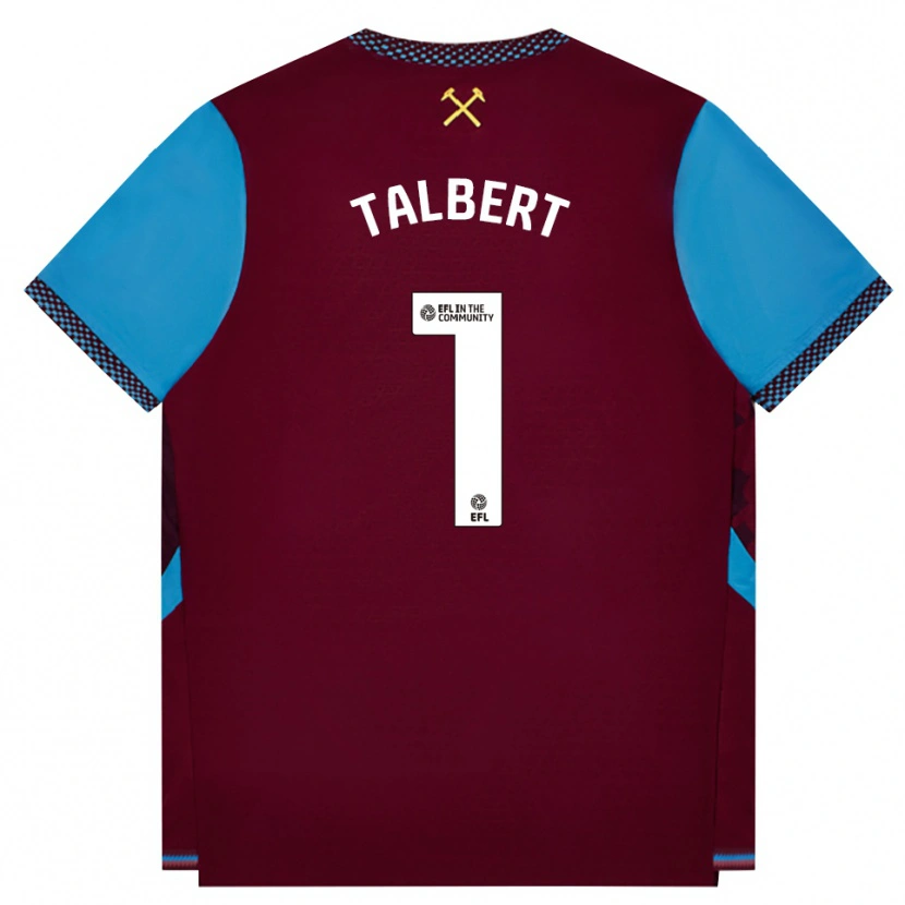 Danxen Women Katelin Talbert #1 Burgundy Cornflower Blue Home Jersey 2026/27 T-Shirt