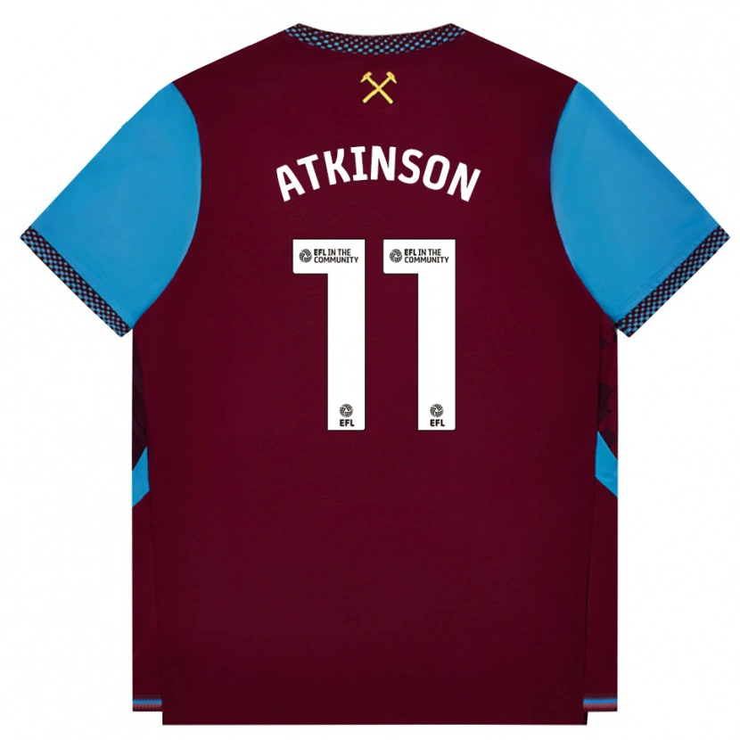 Danxen Women Izzy Atkinson #11 Burgundy Cornflower Blue Home Jersey 2026/27 T-Shirt