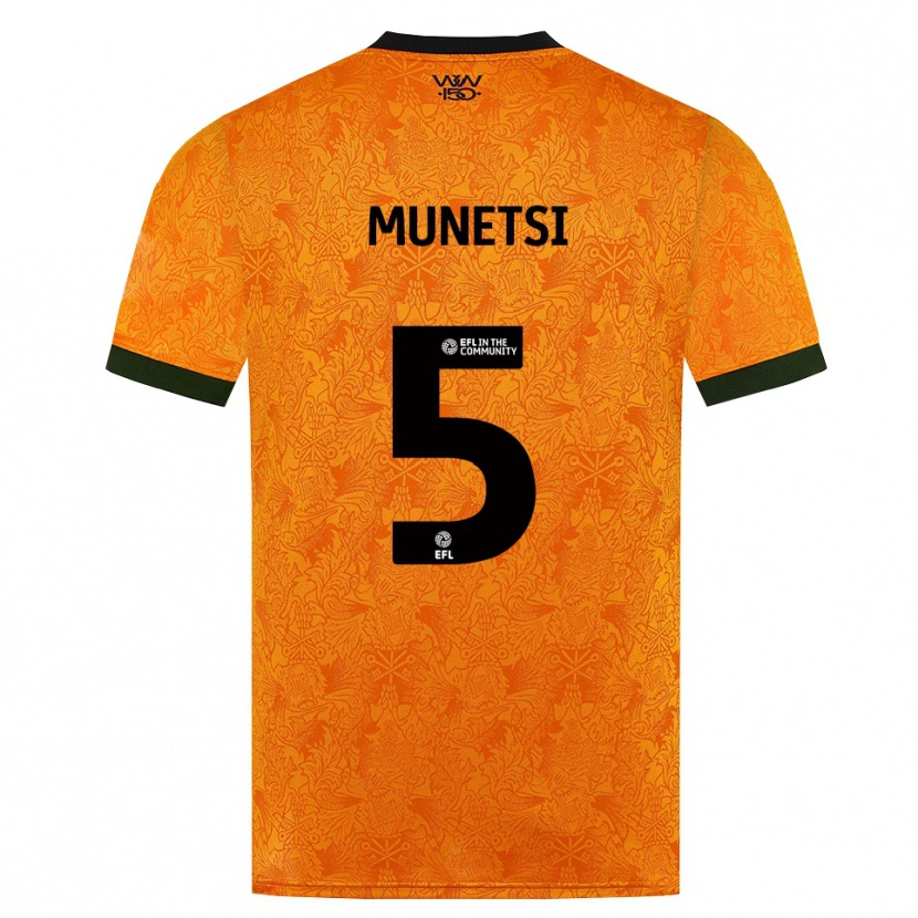 Danxen Women Marshall Munetsi #5 Orange Black Home Jersey 2026/27 T-Shirt