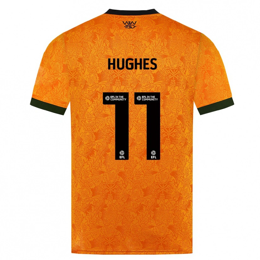 Danxen Women Amber Hughes #11 Orange Black Home Jersey 2026/27 T-Shirt