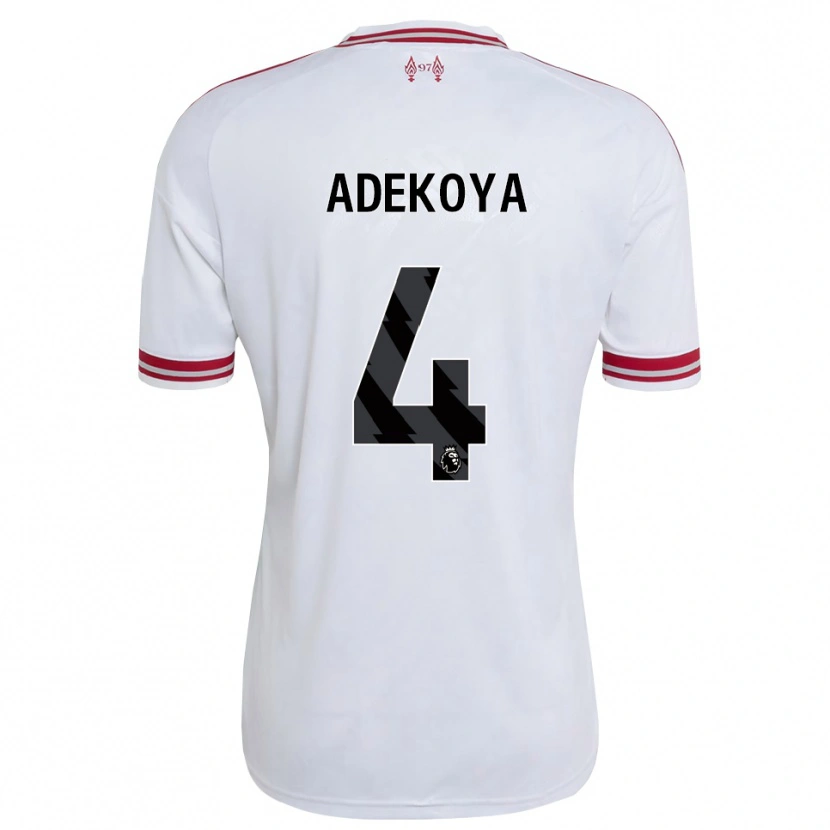 Danxen Women Noah Adekoya #4 Red White Away Jersey 2026/27 T-Shirt