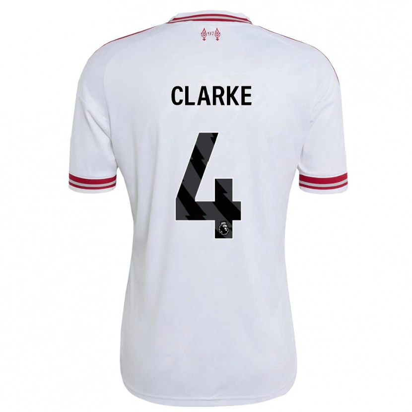 Danxen Women Lucas Clarke #4 Red White Away Jersey 2026/27 T-Shirt