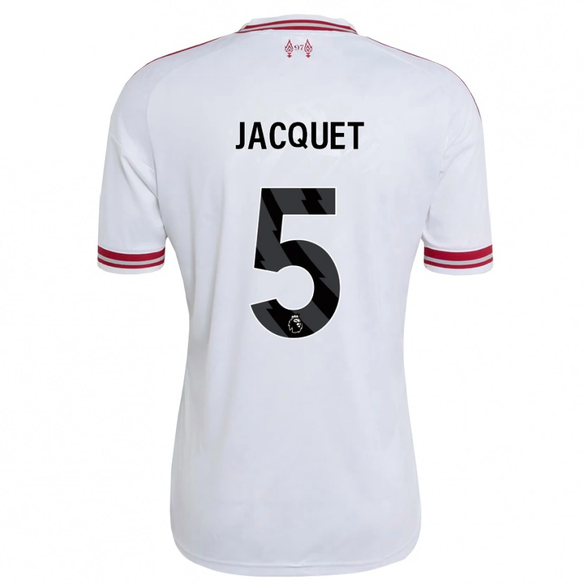 Danxen Women Jérémy Jacquet #5 Red White Away Jersey 2026/27 T-Shirt