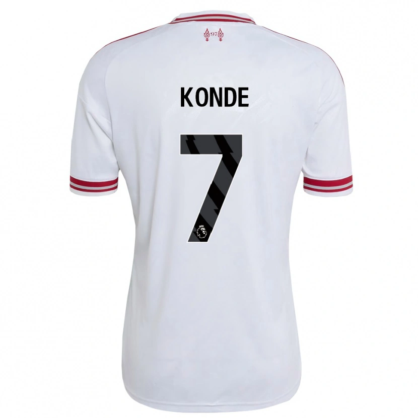 Danxen Women Isaac Konde #7 Red White Away Jersey 2026/27 T-Shirt