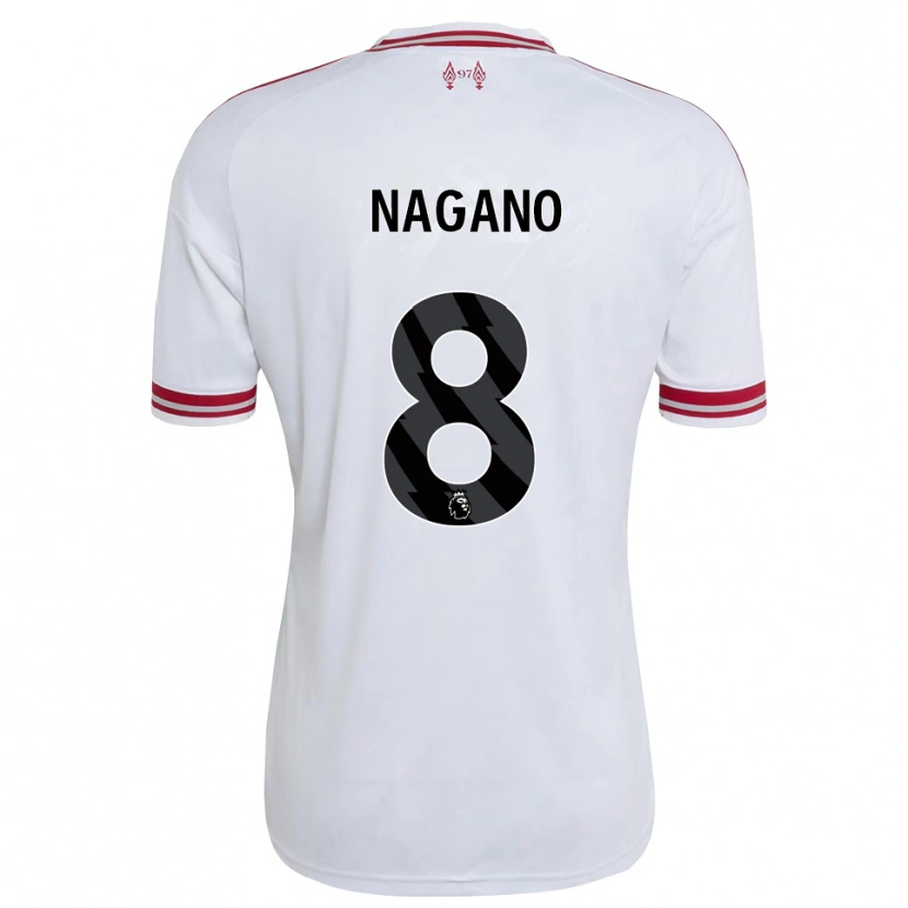 Danxen Women Fūka Nagano #8 Red White Away Jersey 2026/27 T-Shirt