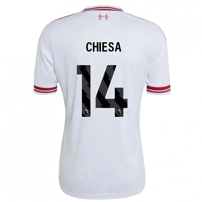 Danxen Women Federico Chiesa #14 Red White Away Jersey 2026/27 T-Shirt