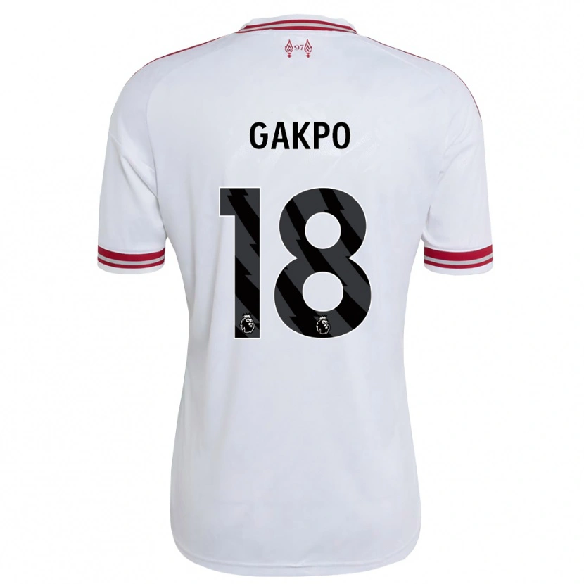 Danxen Women Cody Gakpo #18 Red White Away Jersey 2026/27 T-Shirt