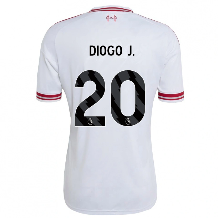 Danxen Women Diogo Jota #20 Red White Away Jersey 2026/27 T-Shirt
