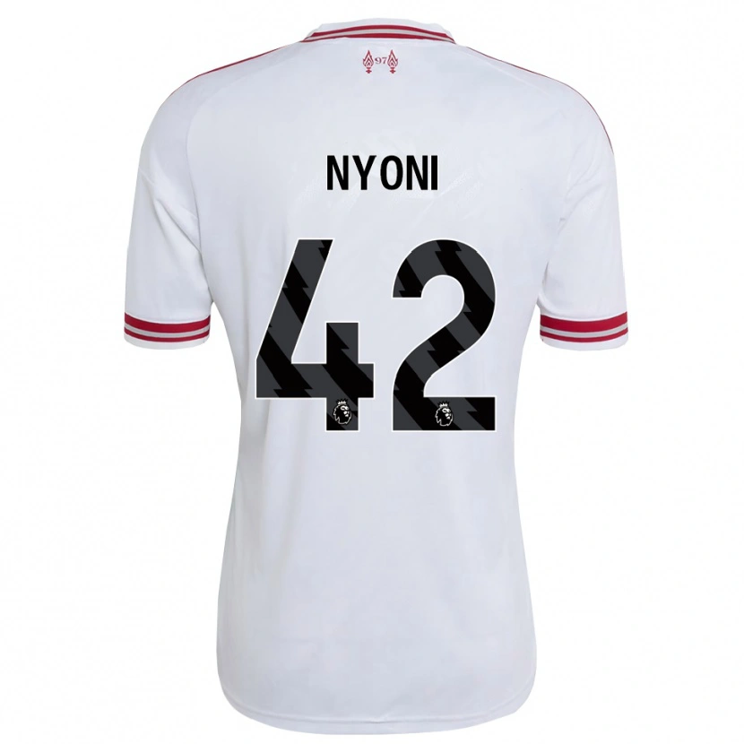 Danxen Women Trey Nyoni #42 Red White Away Jersey 2026/27 T-Shirt