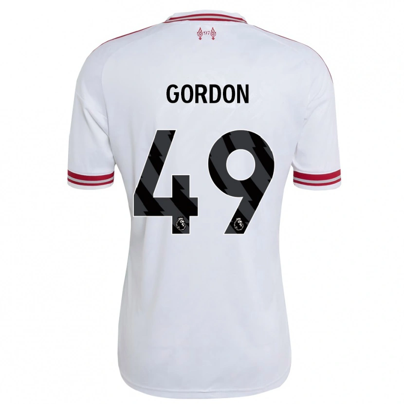 Danxen Women Kaide Gordon #49 Red White Away Jersey 2026/27 T-Shirt