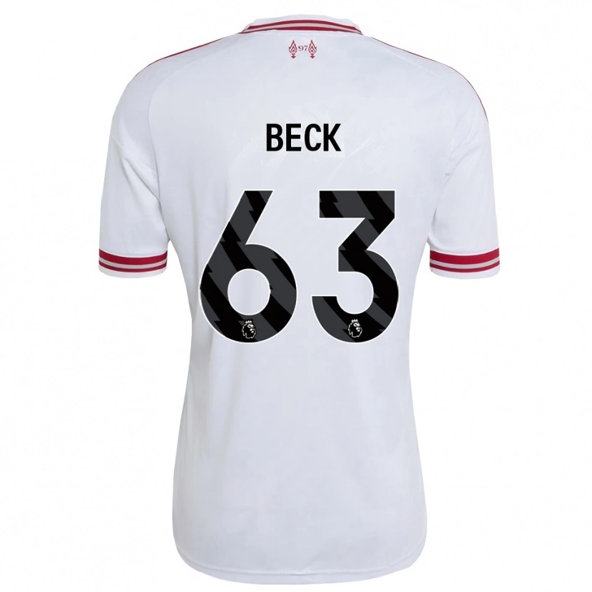 Danxen Women Owen Beck #63 Red White Away Jersey 2026/27 T-Shirt