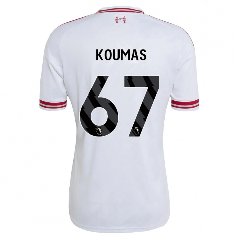 Danxen Women Lewis Koumas #67 Red White Away Jersey 2026/27 T-Shirt