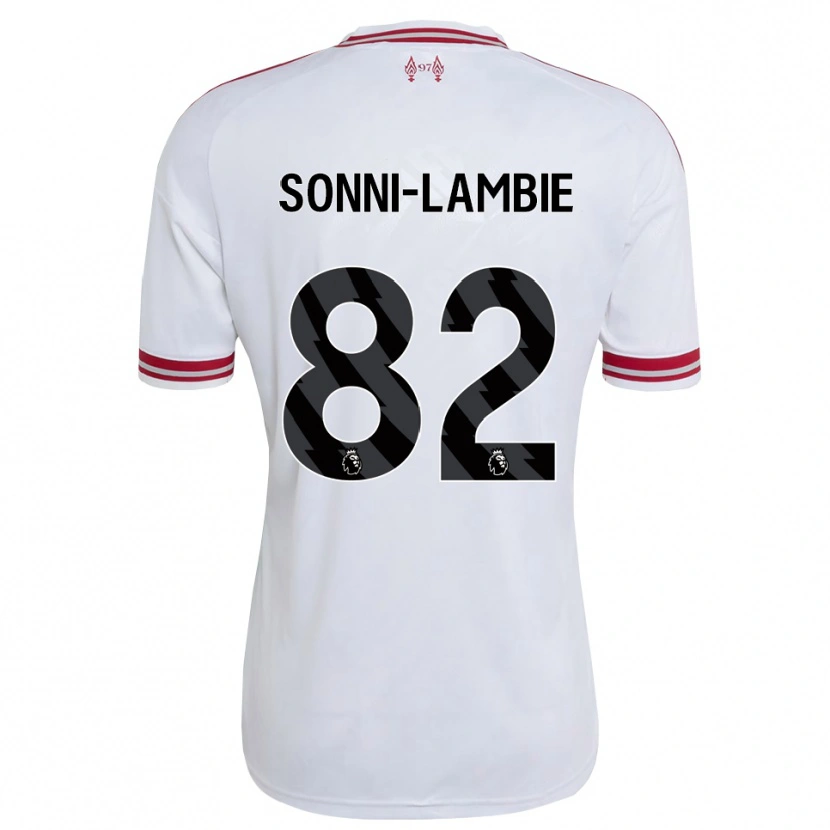 Danxen Women Joshua Sonni-Lambie #82 Red White Away Jersey 2026/27 T-Shirt