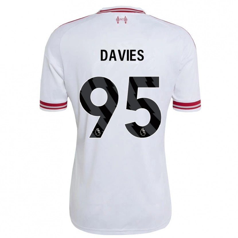 Danxen Women Harvey Davies #95 Red White Away Jersey 2026/27 T-Shirt