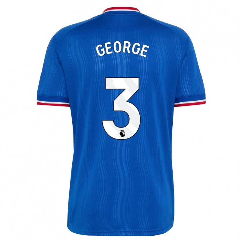 Danxen Women Gabby George #3 Blue White Red Away Jersey 2026/27 T-Shirt