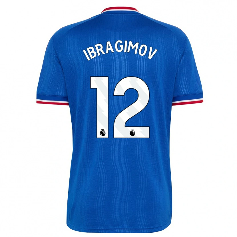 Danxen Women Gazi Ibragimov #12 Blue White Red Away Jersey 2026/27 T-Shirt