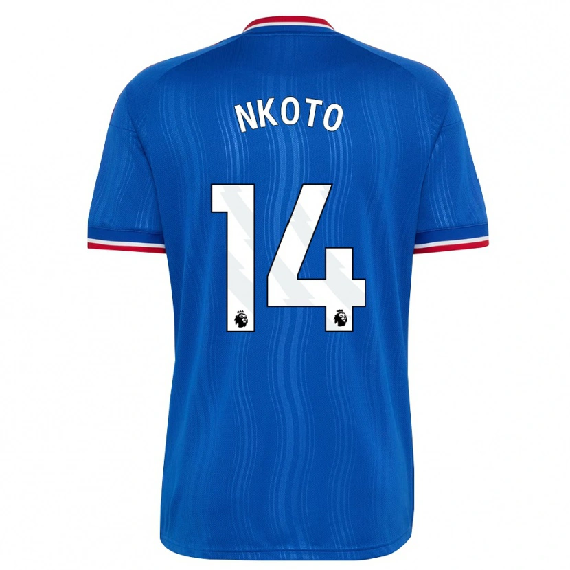 Danxen Women Bassirou Nkoto #14 Blue White Red Away Jersey 2026/27 T-Shirt