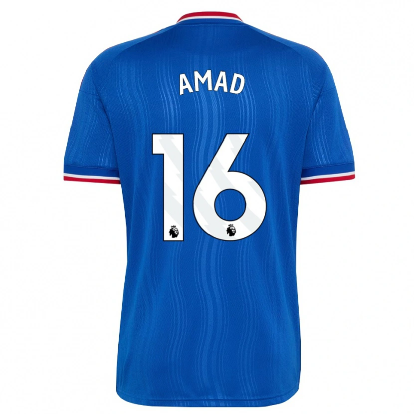 Danxen Women Amad Diallo #16 Blue White Red Away Jersey 2026/27 T-Shirt
