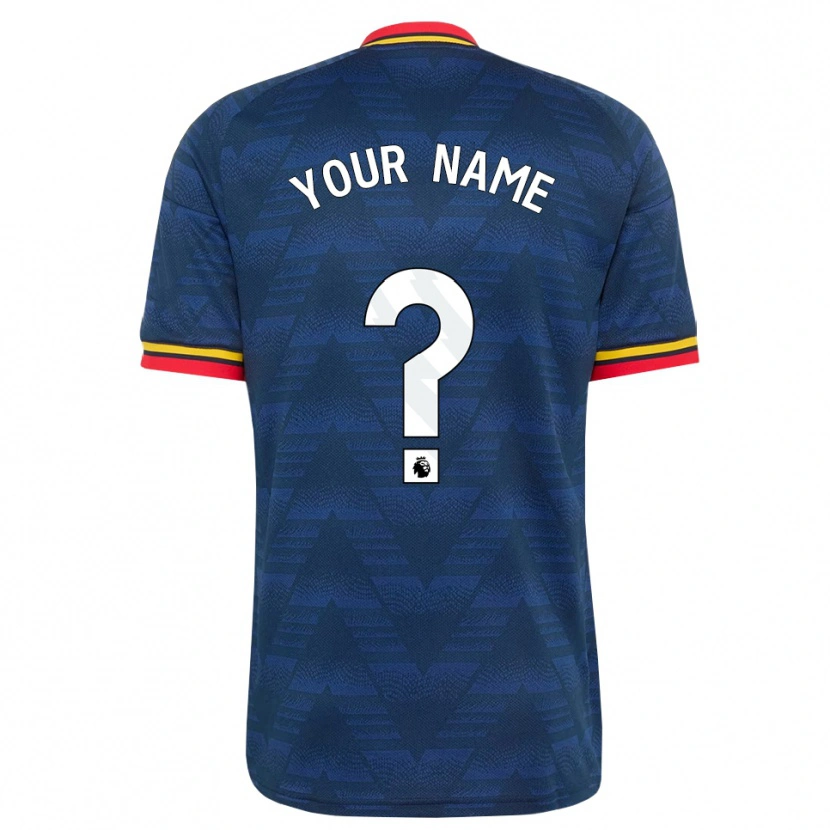 Danxen Women Your Name #0 Midnightblue Yellow Red Away Jersey 2026/27 T-Shirt