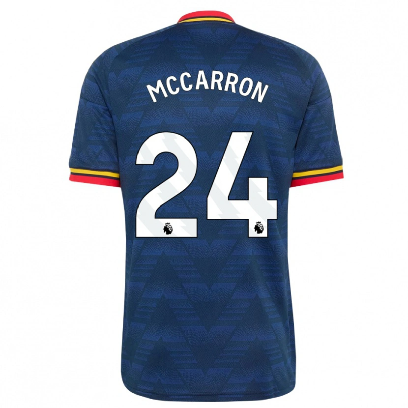 Danxen Women Daniel Mccarron #24 Midnightblue Yellow Red Away Jersey 2026/27 T-Shirt