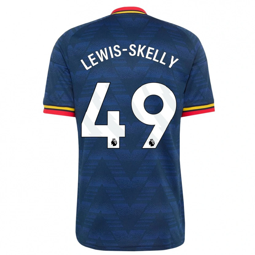 Danxen Women Myles Lewis-Skelly #49 Midnightblue Yellow Red Away Jersey 2026/27 T-Shirt