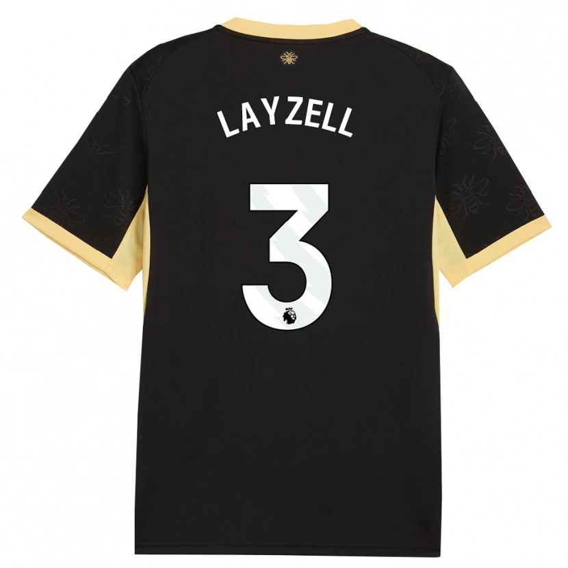 Danxen Women Naomi Layzell #3 Black Yellow Away Jersey 2026/27 T-Shirt