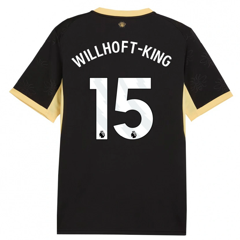 Danxen Women Han Willhoft-King #15 Black Yellow Away Jersey 2026/27 T-Shirt