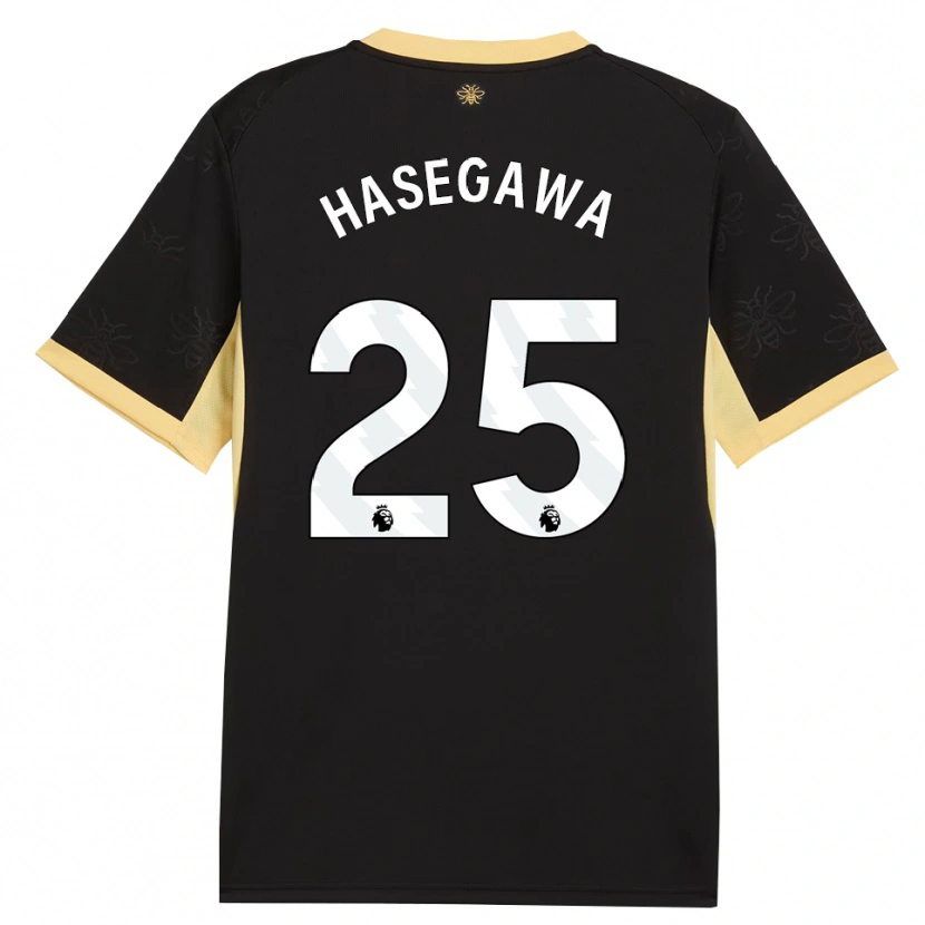 Danxen Women Yui Hasegawa #25 Black Yellow Away Jersey 2026/27 T-Shirt