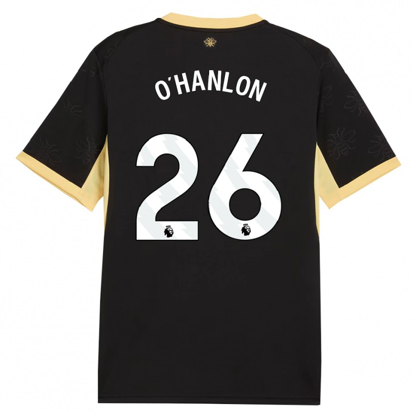Danxen Women Tara O'hanlon #26 Black Yellow Away Jersey 2026/27 T-Shirt