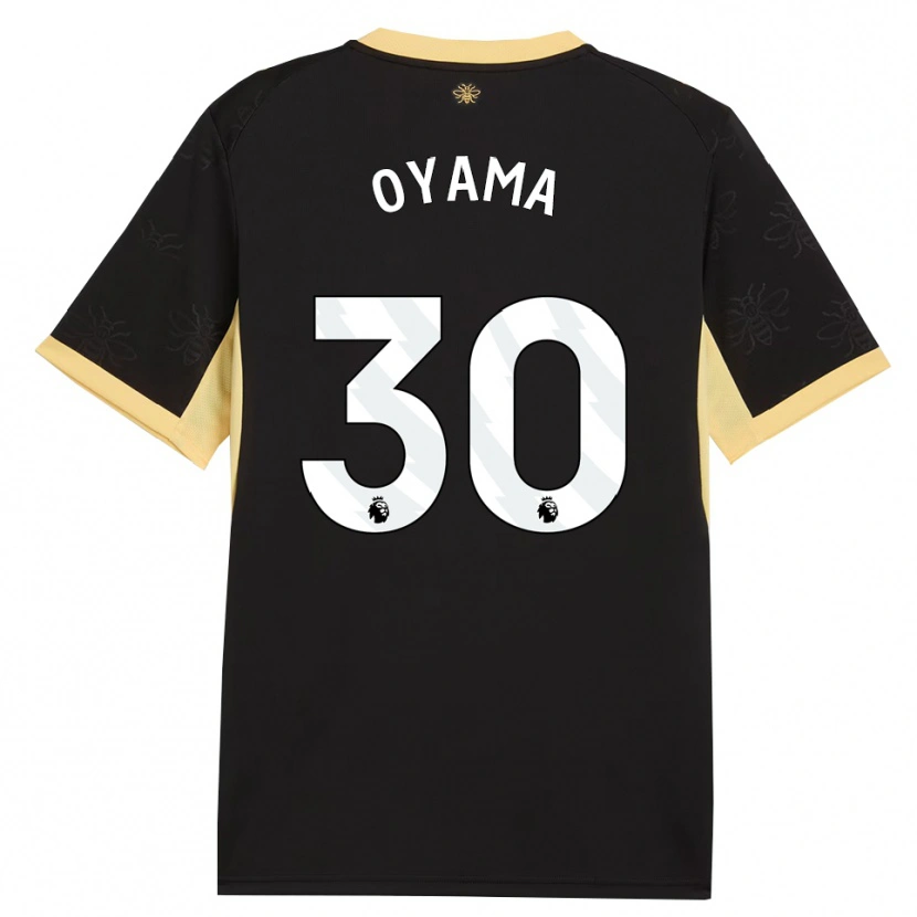 Danxen Women Aemu Oyama #30 Black Yellow Away Jersey 2026/27 T-Shirt
