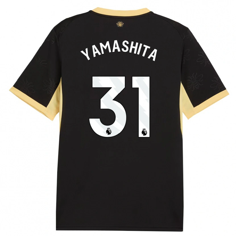 Danxen Women Ayaka Yamashita #31 Black Yellow Away Jersey 2026/27 T-Shirt
