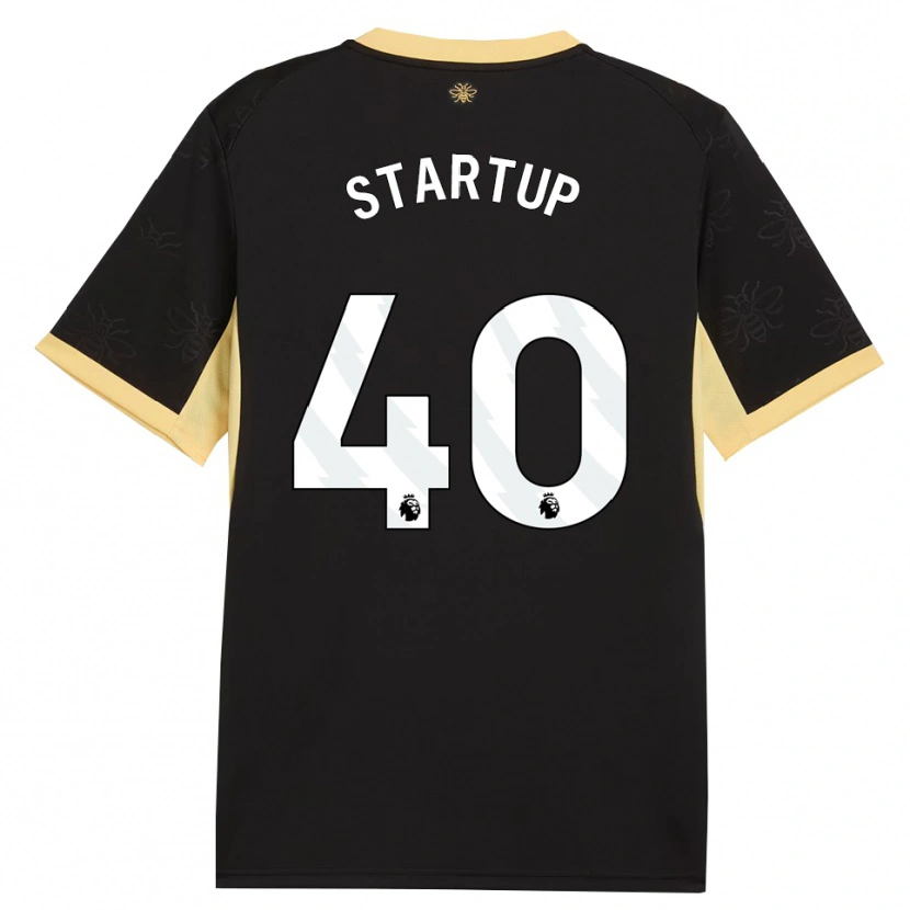 Danxen Women Katie Startup #40 Black Yellow Away Jersey 2026/27 T-Shirt