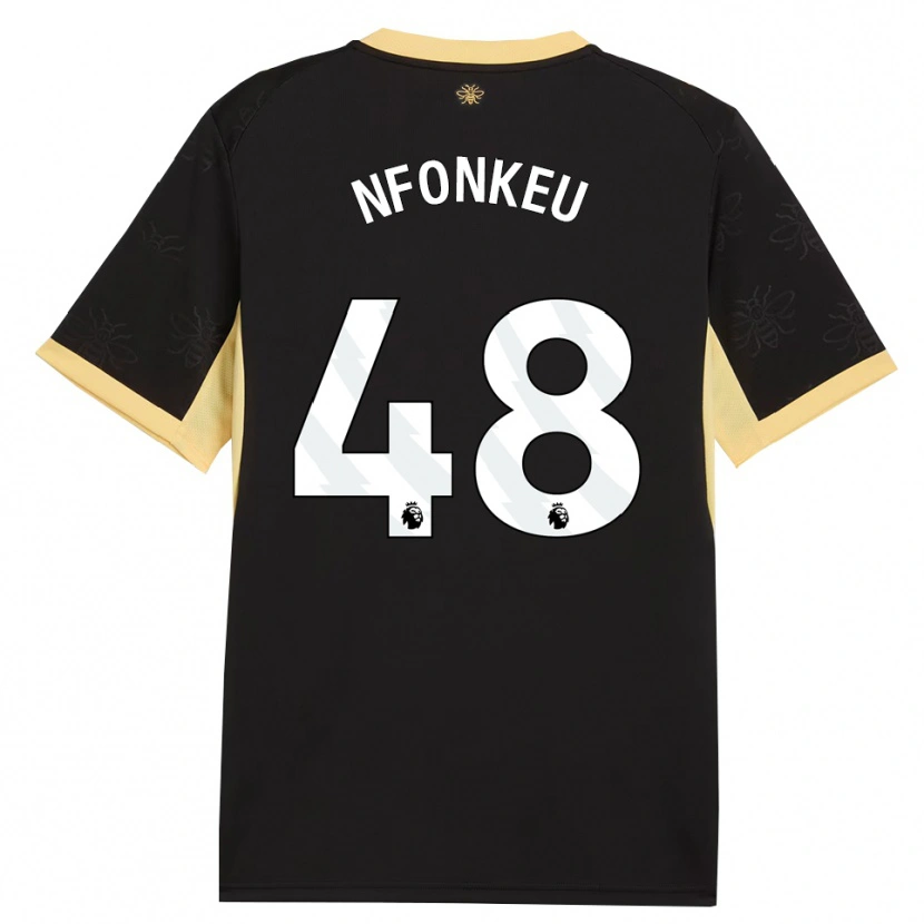 Danxen Women Brooklyn Nfonkeu #48 Black Yellow Away Jersey 2026/27 T-Shirt