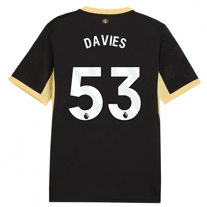 Danxen Women Mayzee Davies #53 Black Yellow Away Jersey 2026/27 T-Shirt